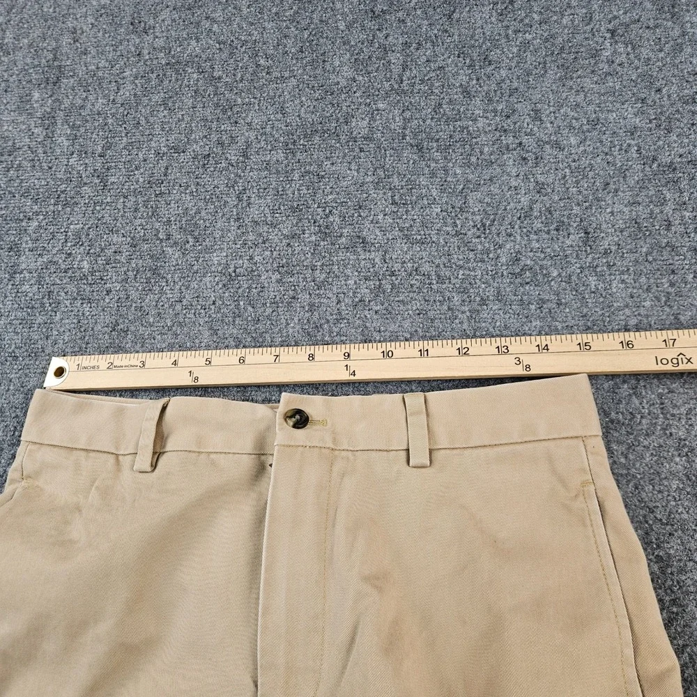 Brooks Brothers 346 Advantage Chino Clark Fit Khaki Pants Mens 30 Tan Cotton